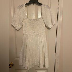 White eyelet dress